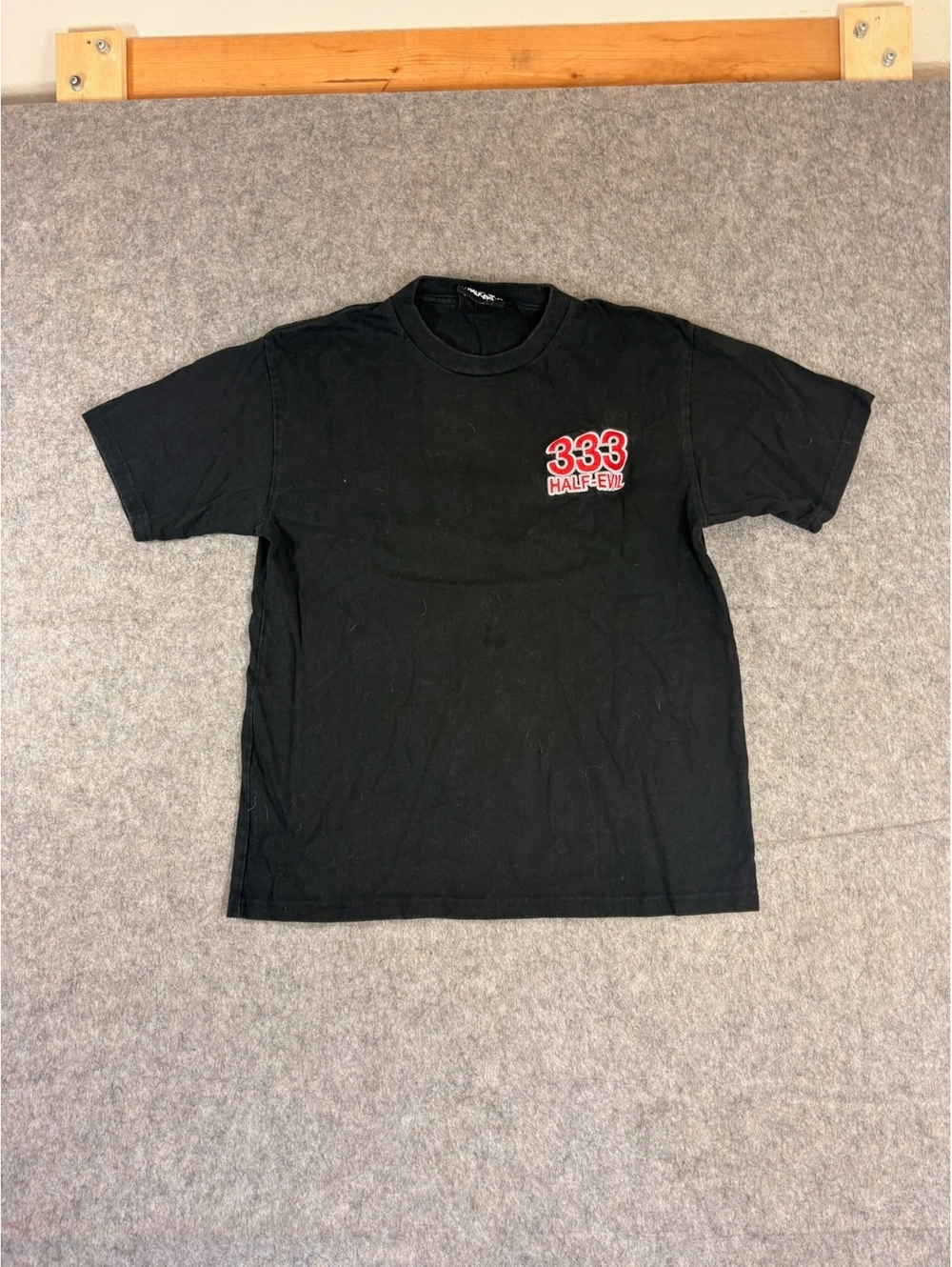 333 Half-Evil black logo T-shirt size small